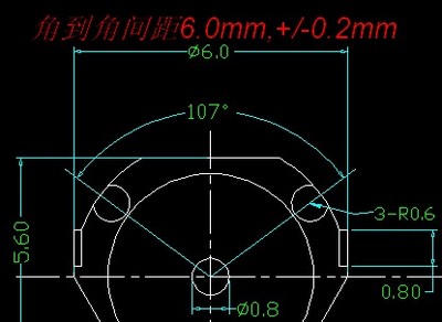 6mm Triangle metal dome