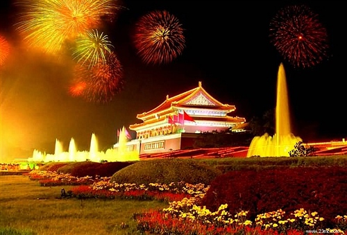 Firework in Tian'anmen Square