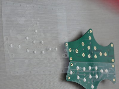 metal dome array and PCB