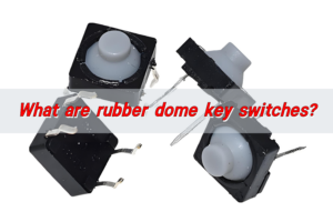 What are rubber dome key switches?