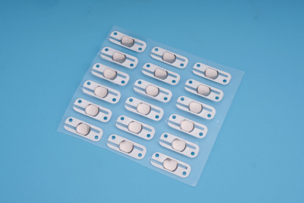 Metal dome conductive film, Metal dome array