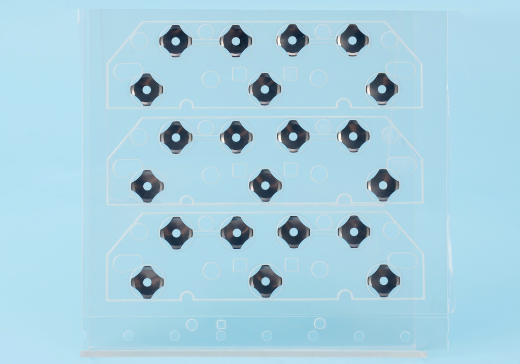 How to increase tactile feedback of dome array?