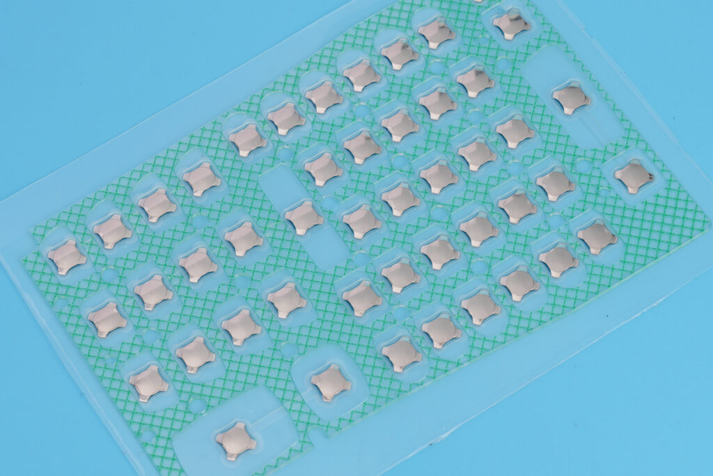 How to increase tactile feedback of dome array?