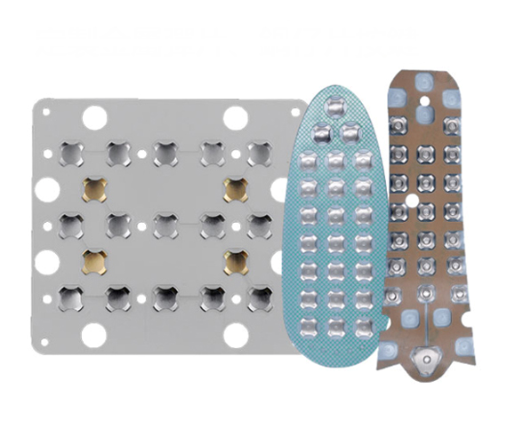 Metal dome array for industrial keypads, Metal dome keypad
