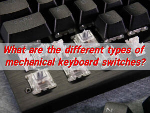 What are the different types of mechanical keyboard switches?