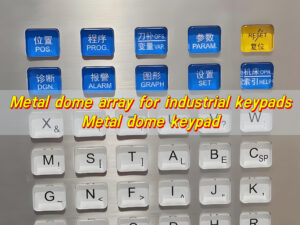 Metal dome array for industrial keypads, Metal dome keypad