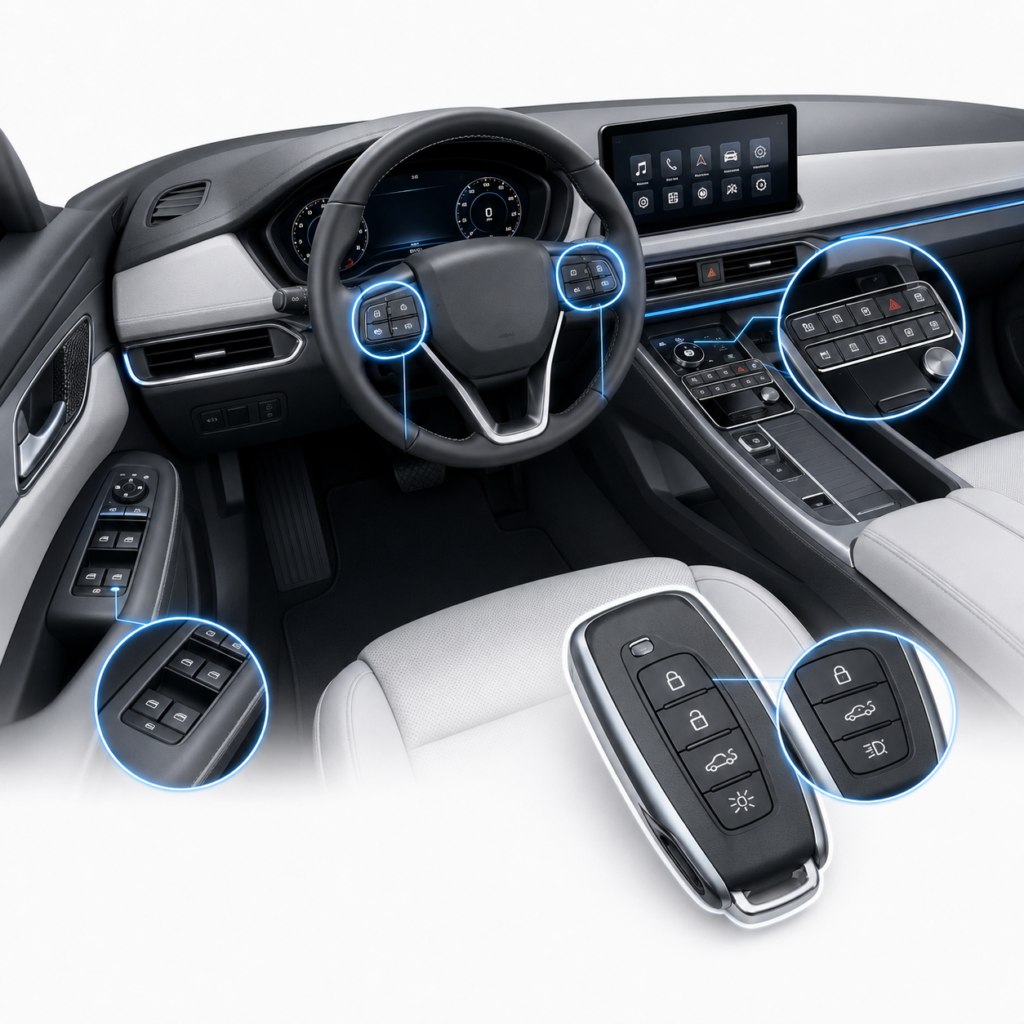 What Is an Automotive Keypad Switch? Automotive Metal Dome