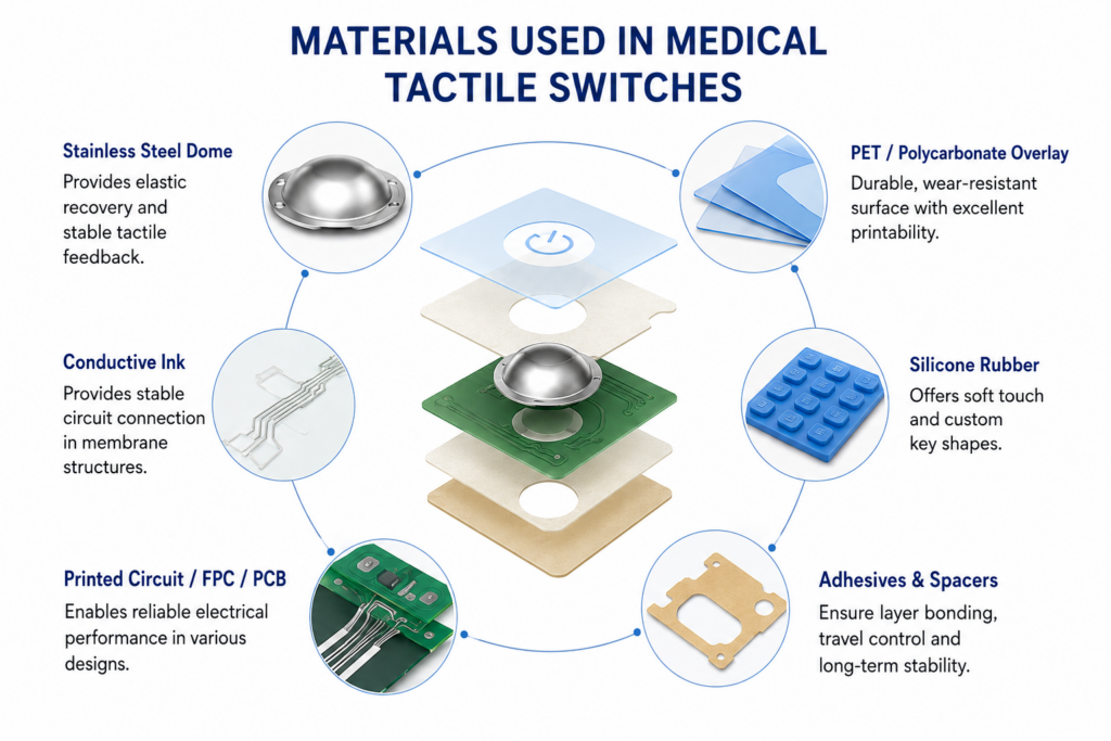 Tactile Switch for Medical Device: How Do You Choose a Reliable Button Solution?