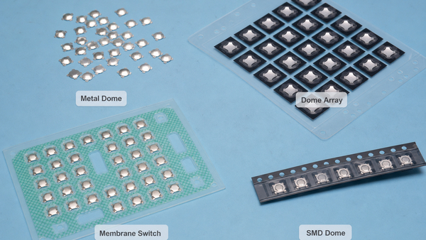 metal dome dome array membrane switch and SMD dome types