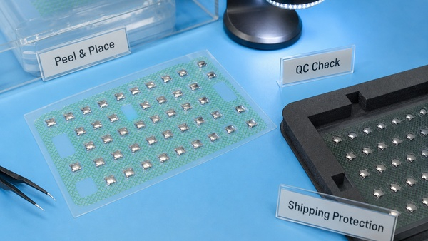 peel and place metal dome array quality check