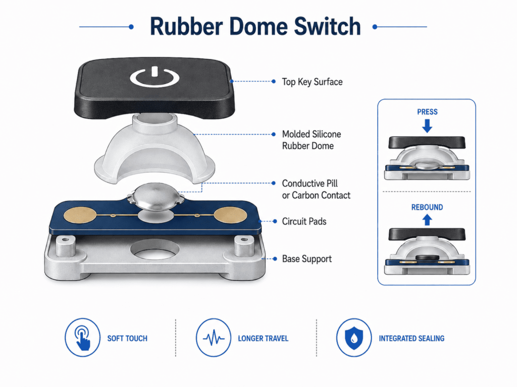 Waterproof Dome Switch: How Do You Choose a Reliable Tactile Button Solution?