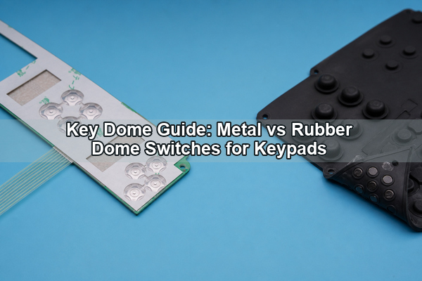 Key dome guide comparing metal and rubber dome switches for keypads