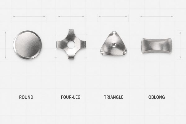 Accurate round four-leg triangle and oblong metal dome selection
