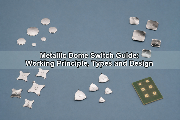 Metallic dome switch types and PCB integration