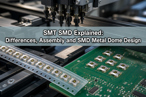 SMT SMD differences, assembly and SMD metal dome design