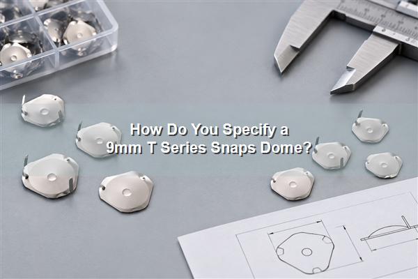 9mm T series triangle snap domes with engineering drawing