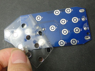Pasting the single layer adhesive tape on PCB